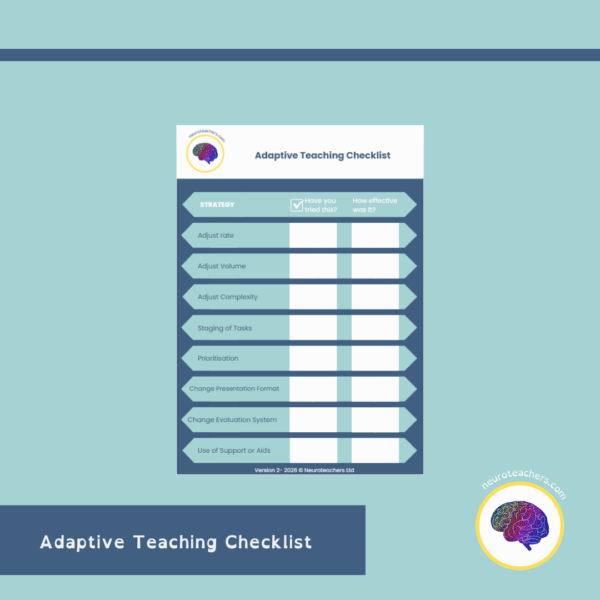 Adaptive Teaching Checklist